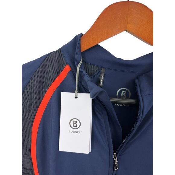 Bogner Herren CLARK Cycle Shirt Bike XL NEW Blue Red Cycling Pockets Mens - Picture 5 of 9